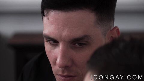 Inked homo Michael Stax eats ass before anal pounding