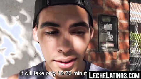 LecheLatinos.com - Latino's wild pickup sex ends with a raw fuck and a jizz-covered f