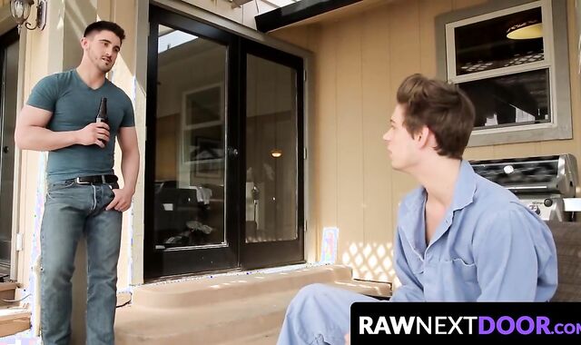 RawNextDoor.com - Smoking hot studs Derrick Dime and Michael Del Ray enjoy outdoor se