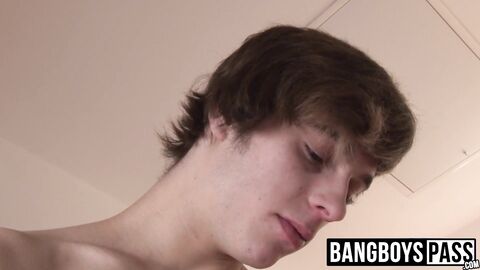 Young dude and his buddy have gay bareback sex together