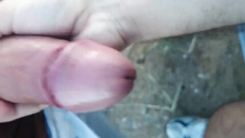 Big Dick Outdoor Handjob