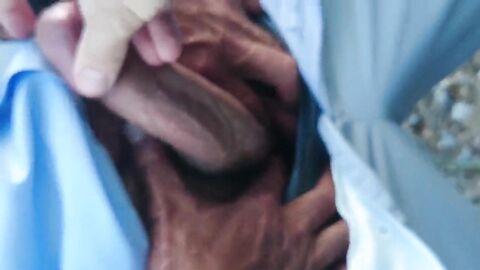 Big Dick Outdoor Handjob