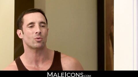 MaleIcons.com - Ty forces his huge dick into muscled Nick's tight ass with passion