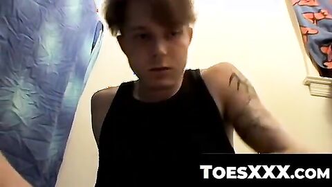 ToesXXX.com - Billy talks directly to you as he plays with his big cock in solo