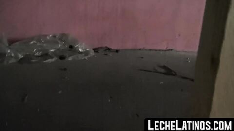 LecheLatinos.com - Young straight Latino sucks big dick and takes a raw POV pounding