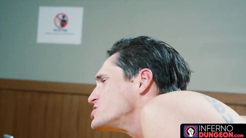 InfernoDungeon.com - Blond gay guy fist fucks an officer and pounds his ass