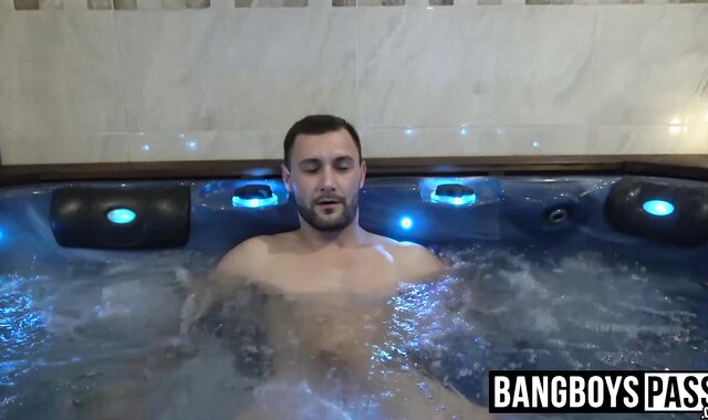 Hot bath prompts a masturbation session