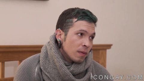 Luscious young Michael Delray anally slams Gabriel Alanzo