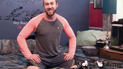 Affable stud John Powers unloads hot sticky cum from his huge manhood