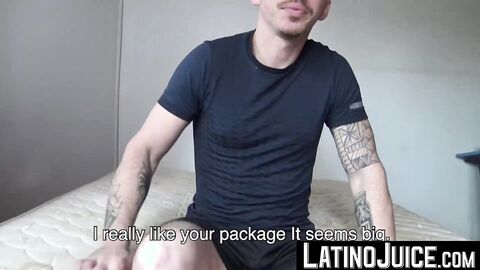 I pay this tattooed hung Manu so I can touch his well built body and stroke his cock