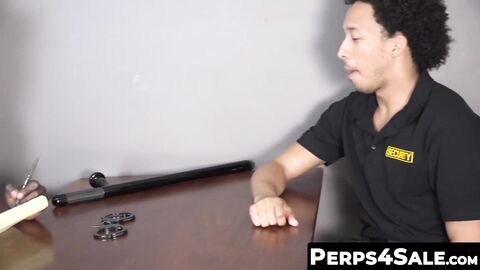 Hot and hung Black Policemen raw fucks and in the office
