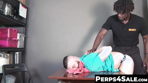 Hot Black Cops raw dogged and drilled hard naughty bearded crook