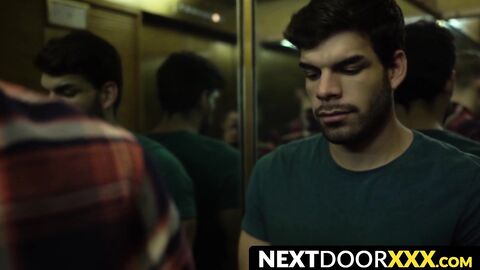 NextDoorXXX.com - Hung jocks threesome with intense cock sucking and barebacking
