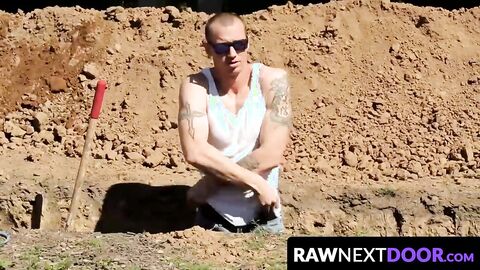RawNextDoor.com - Markie More showers Mark Long's virgin asshole with his hot load