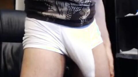 Hunk Shows Off His Massive Thick Uncut Cock