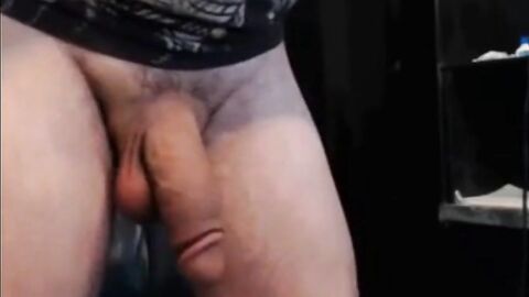 Hunk Shows Off His Massive Thick Uncut Cock