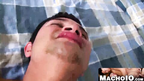 MachoIO.com - Latino licks his lover's ass before getting barebacked