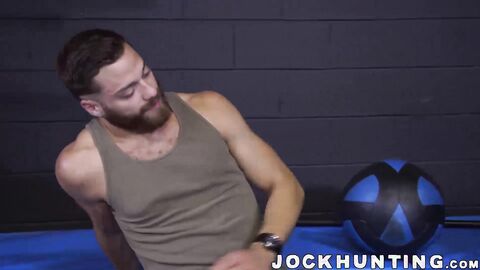 Big dick hunks barebacking and hammering in car garage