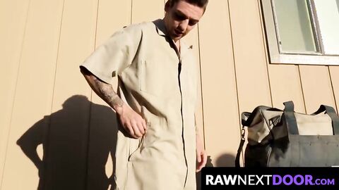 RawNextDoor.com - Johnny Torque breeds Ivan James's tight asshole with his hot load