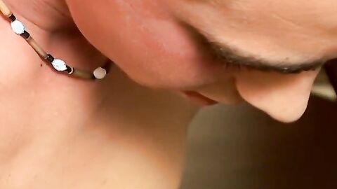 This hot smooth country jock chainsmokes while stroking and using a buttplug