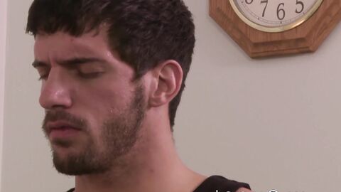 Dreamy jock Ty Roderick chokes me while ravaging my tight ass