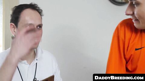 DaddyBreeding.com - Yuri seduces his older gym teacher and swallows his thick cock un