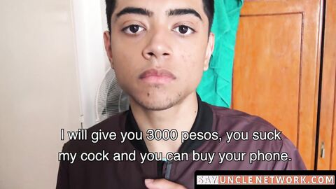 SayUncleNetwork.com - Young Latino's double penetration with dick and cum