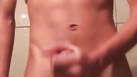 Twink Plays with His Toy on Webcam