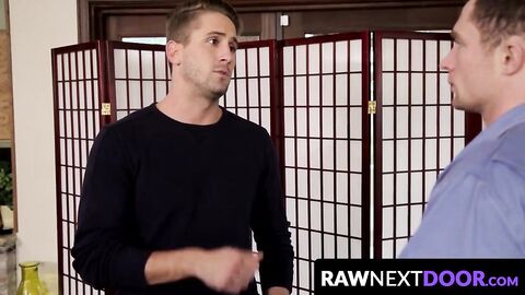 RawNextDoor.com - Wesley Woods bends Markie More over before plunging his raw cock de