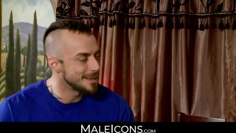 MaleIcons.com - Muscled Jessie loves to suck Nick's big and hard dick with passion an
