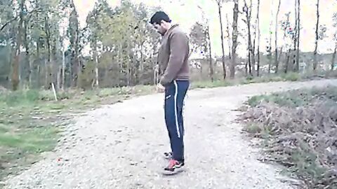 Portuguese Bear Strips and Shows His Big Cock