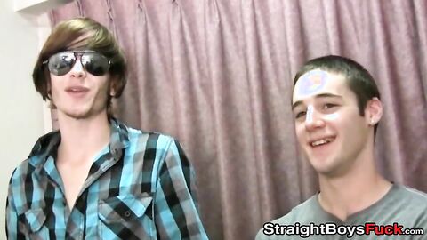 Amateur young guys enjoy plowing a tight cougar together