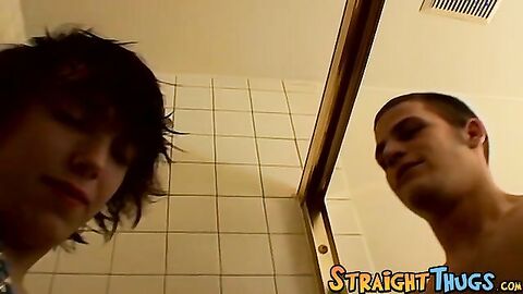 Straight thugs make themselves feel good by masturbating