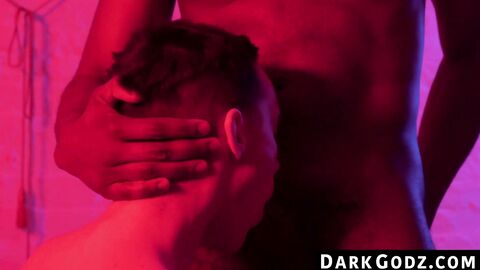 DarkGodz.com - Ebony male's domination of a petite gay in a raw, interracial pounding