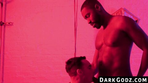 DarkGodz.com - Ebony male's domination of a petite gay in a raw, interracial pounding