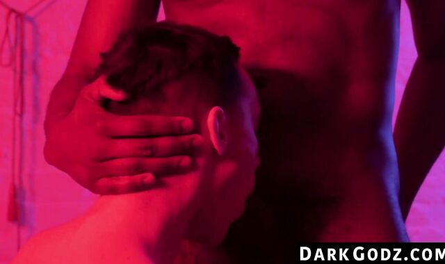 DarkGodz.com - Ebony male's domination of a petite gay in a raw, interracial pounding