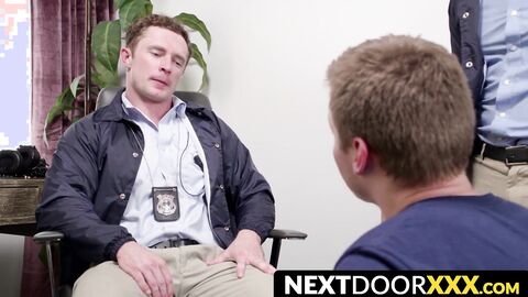 NextDoorXXX.com - Bottom jock's ass swatted and barebacked by pervy cops