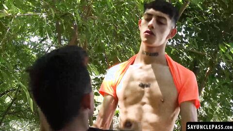 Felix Harries cant take his eyes off Gabriel Chiappes bulge