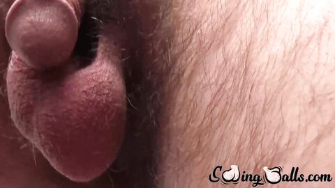 Hippie guy Woody Johnson gets his balls swinging through masturbating