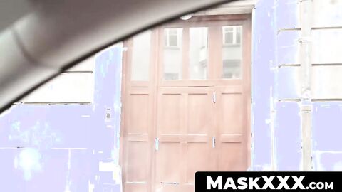 MaskXXX.com - Hot Angelo Godshack's jacking off in exchange for a car ride solo