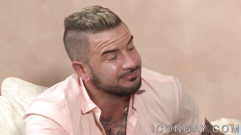 Handsome studs have a cock sucking session before anal