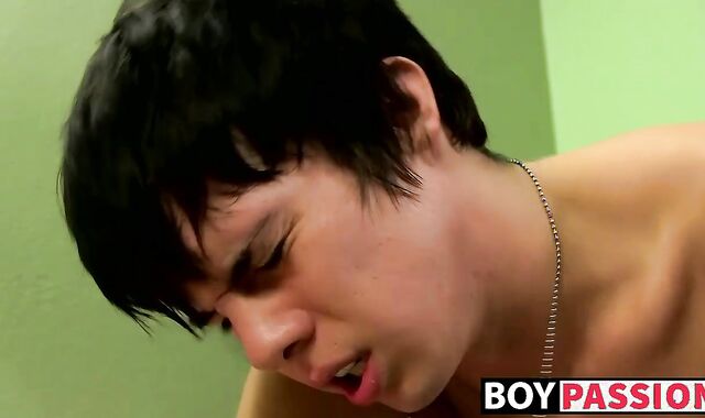 Cock riding twink makes his boyfriend very happy