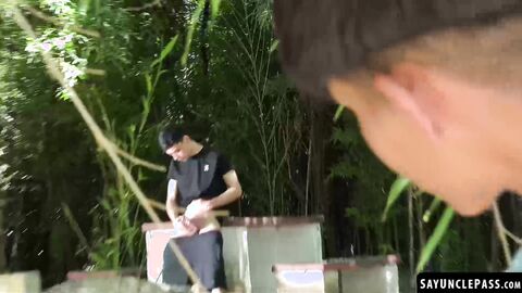 Frankie Morel joins Rick Lennon in a cruising spot for a hot fuck