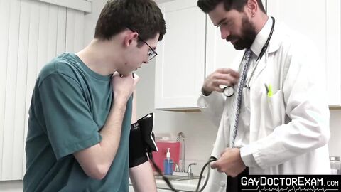 Gorgeous Dakota Lovell gets his ass an personal injection from horny doctor Chris Dam