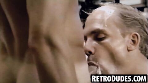 RetroDudes.com - Sensual studs Joel and I engage in a raw and intense blowjob session