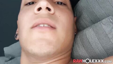 Hung El Diablo strokes his massive cock and prepares to unleash a huge cum load