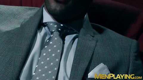 Sexy jock Darius Ferdynand fucked by classy hunks in 3way
