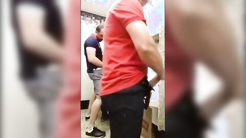 Breeding a Slut: Bareback in a Public Bathroom Orgy