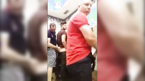 Breeding a Slut: Bareback in a Public Bathroom Orgy