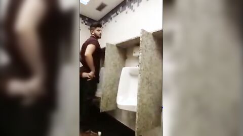Breeding a Slut: Bareback in a Public Bathroom Orgy